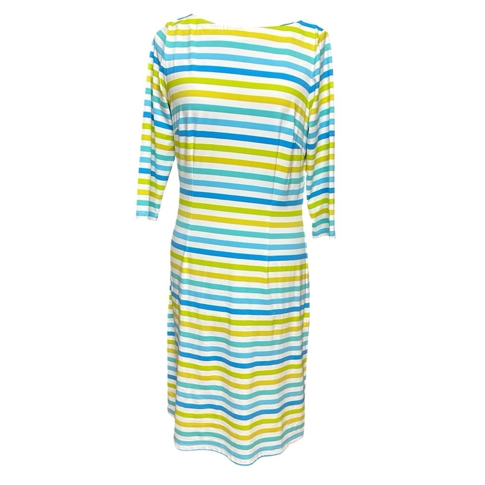 J. McLaughlin Sheath Dress Striped Women’s. Size Small